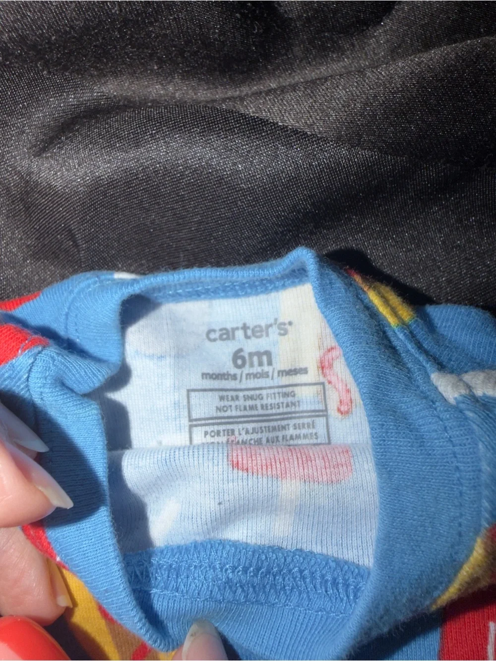 Carter's Blue Baseball, Popsicle & Hot Dog Pajama Set